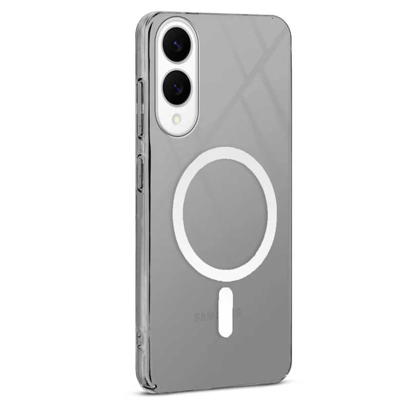 Colored Transparent Anti-Yellowing Wireless Charging Support Case For Samsung S25 Edge 5G - Image 11