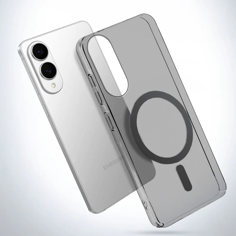 Colored Transparent Anti-Yellowing Wireless Charging Support Case For Samsung S25 Edge 5G - Image 3