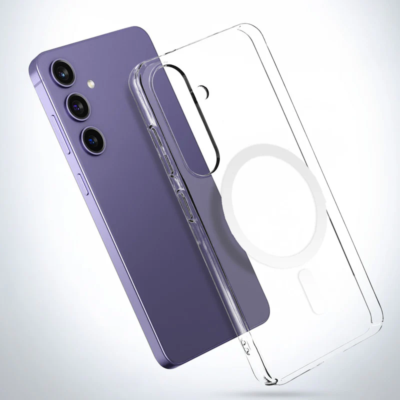 Colored Transparent Anti-Yellowing Wireless Charging Support Case For Samsung S25 Plus 5G - Image 10
