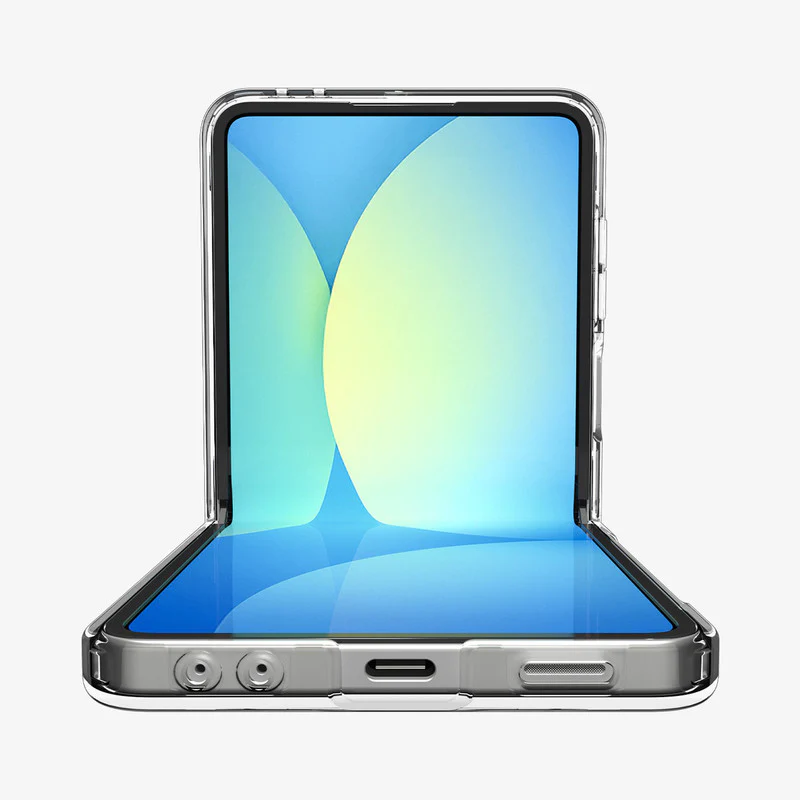 Colored Transparent Anti-Yellowing Wireless Charging Support Case For Samsung Z Flip 7 - Image 4