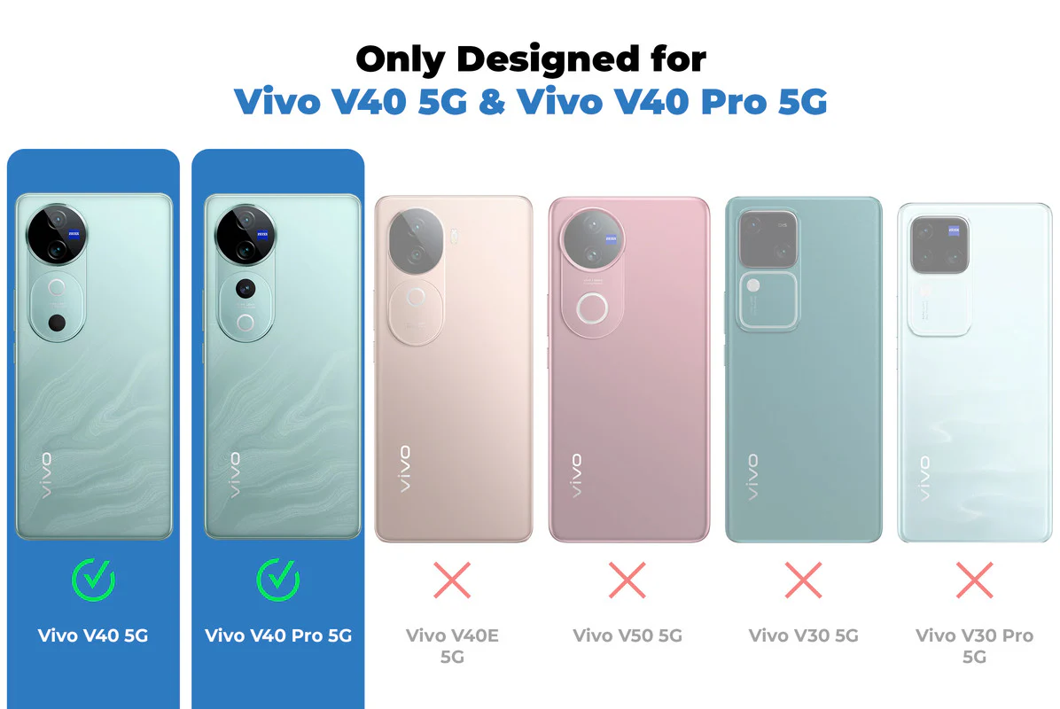 Colored Transparent Anti-Yellowing Wireless Charging Support Case For Vivo V40 5G - Image 2