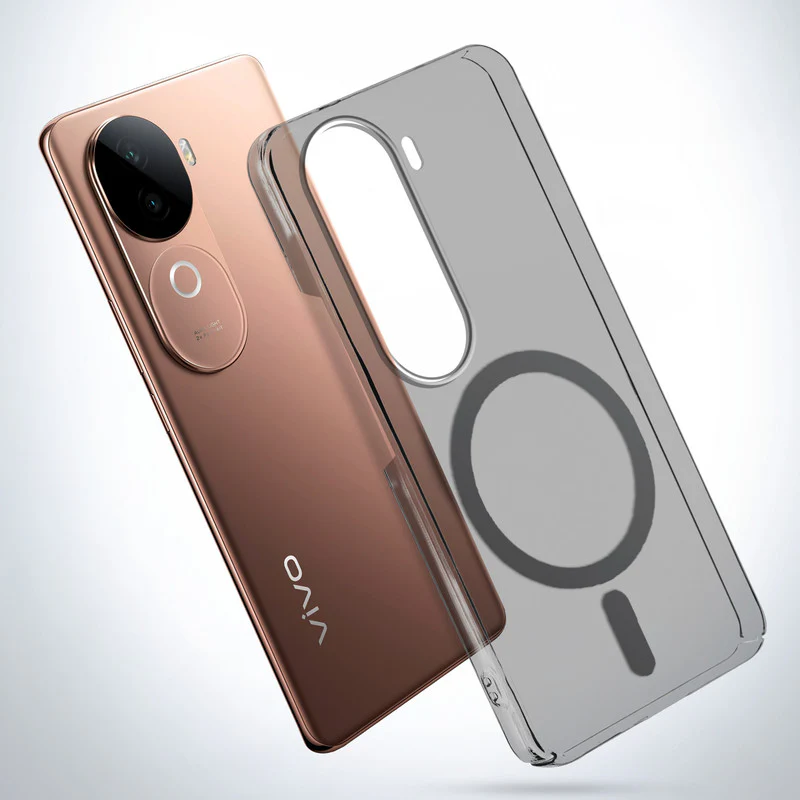 Colored Transparent Anti-Yellowing Wireless Charging Support Case For Vivo V40e 5G - Image 3