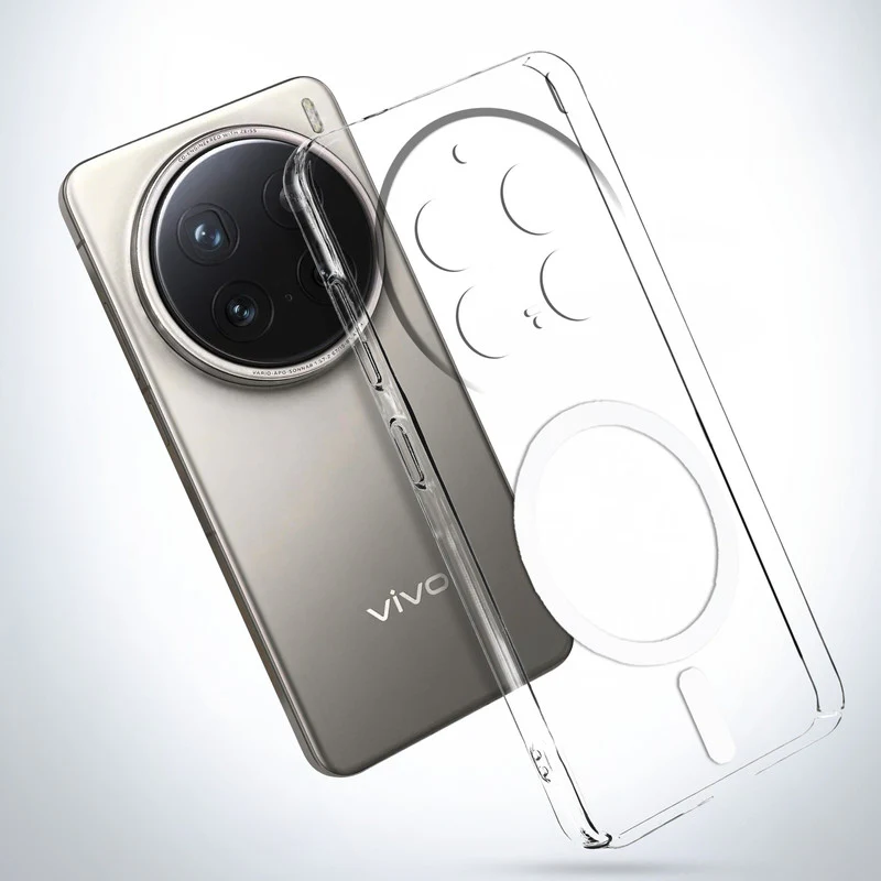 Colored Transparent Anti-Yellowing Wireless Charging Support Case For Vivo X200 Pro 5G - Image 10