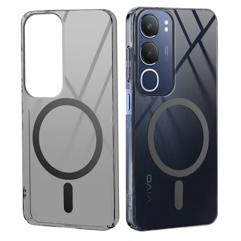 Colored Transparent Anti-Yellowing Wireless Charging Support Case For Vivo Y29 5G