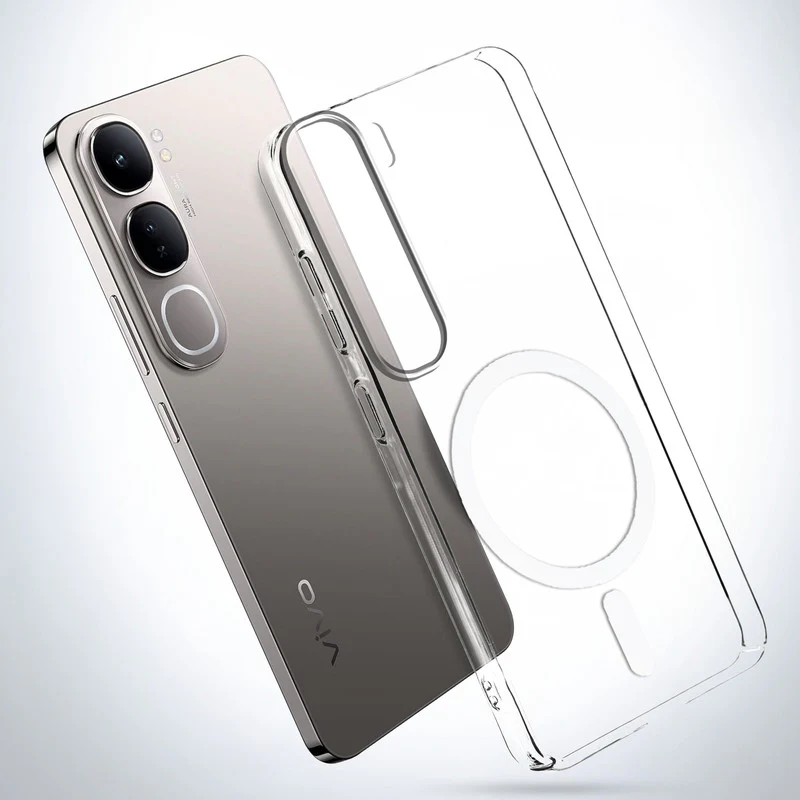 Colored Transparent Anti-Yellowing Wireless Charging Support Case For Vivo Y300 5G - Image 10
