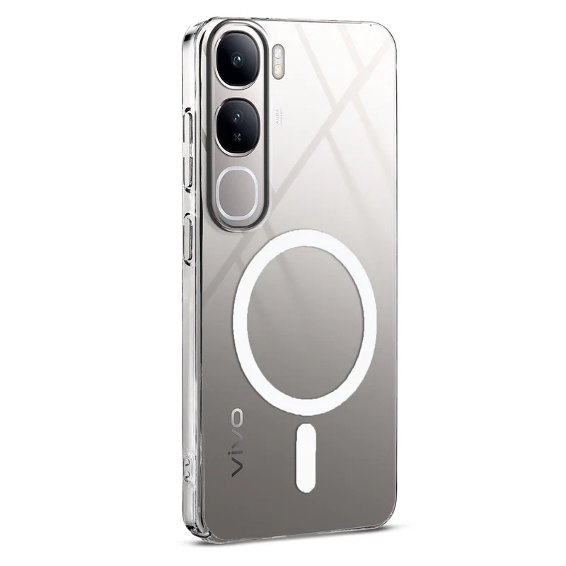 Colored Transparent Anti-Yellowing Wireless Charging Support Case For Vivo Y300 5G - Image 11