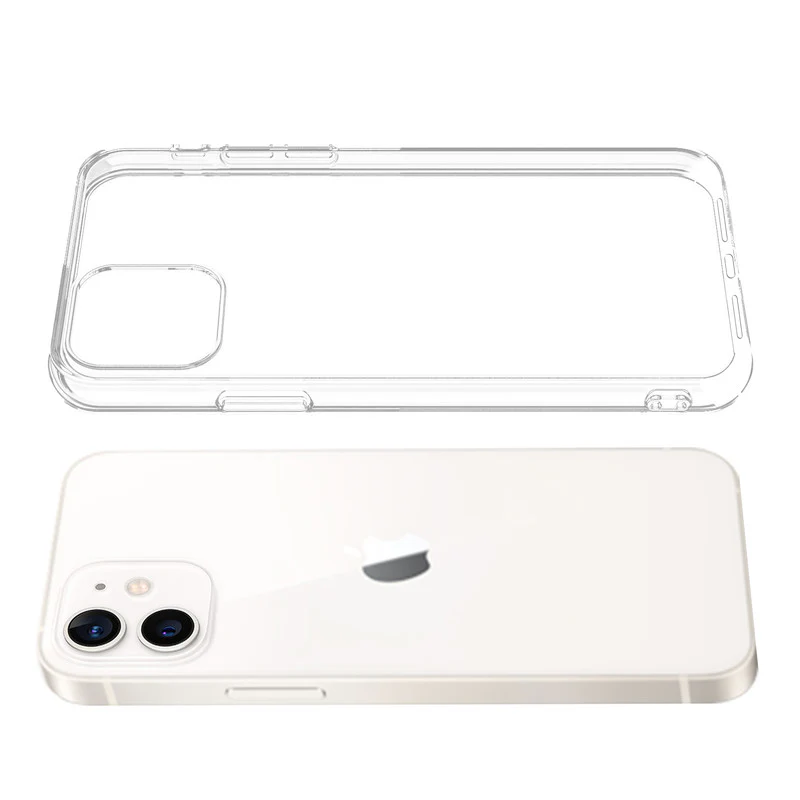 Crystal Clear Hard Back Anti-Yellowing With raised camera edges Phone Case For Apple iPhone 12 - Image 8