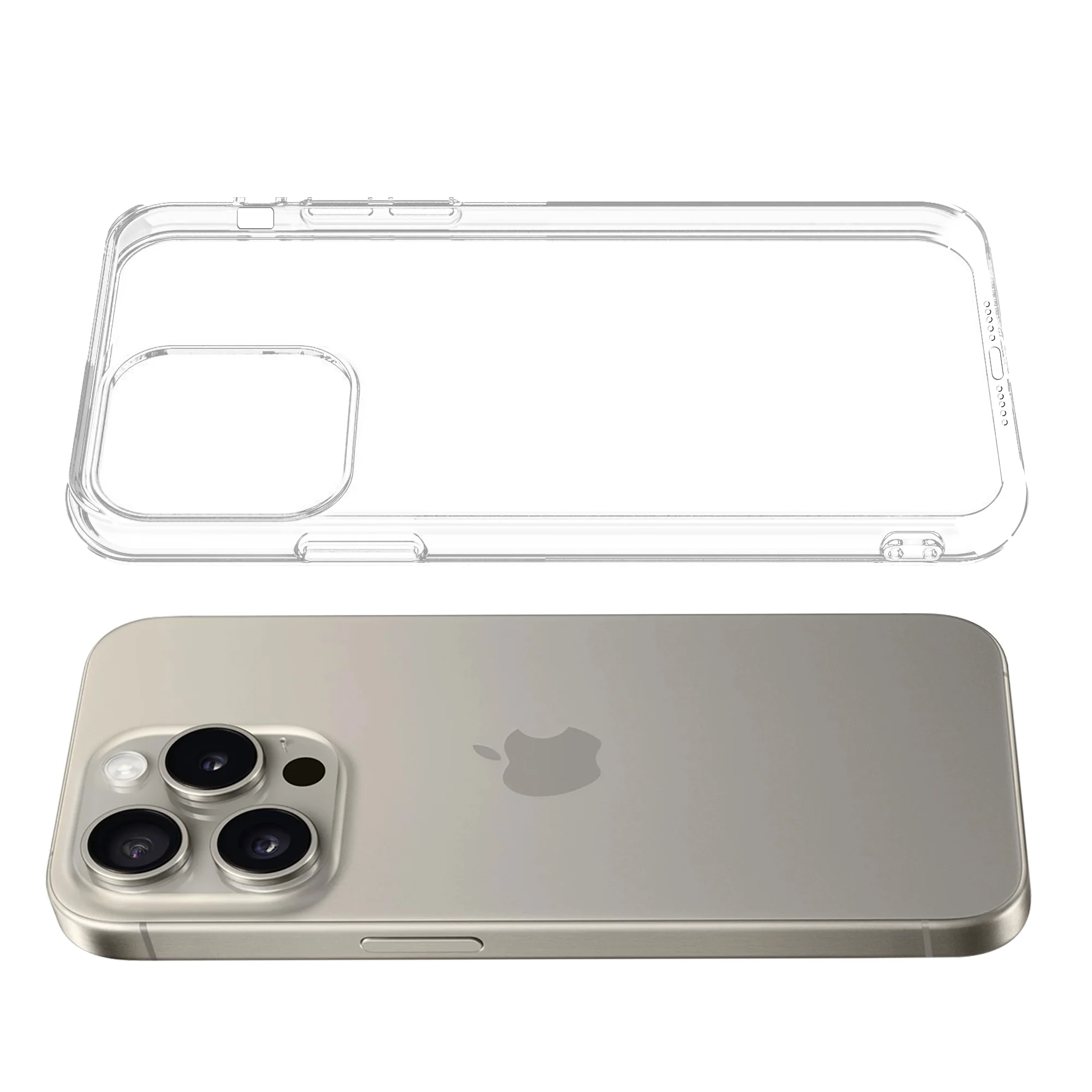 Crystal Clear Hard Back Anti-Yellowing With raised camera edges Phone Case For Apple iPhone 14 Pro - Image 7