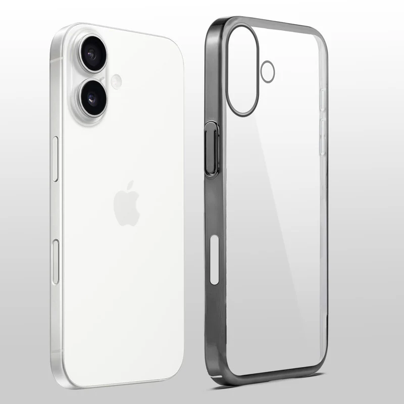 Transparent Edge Hard Case For Apple iPhone 16