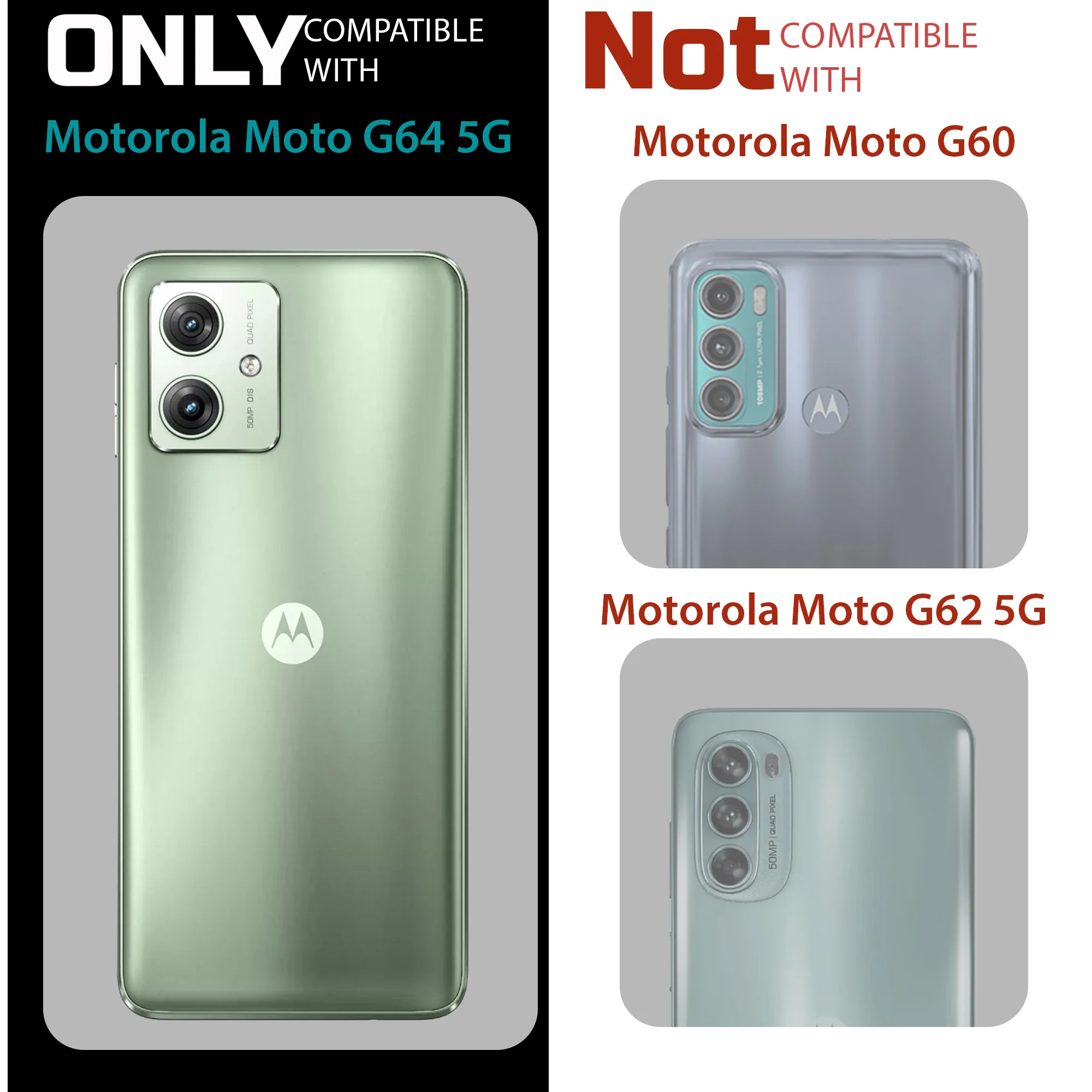 Transparent Edge Hard Case For Motorola Moto G64 5G - Image 8