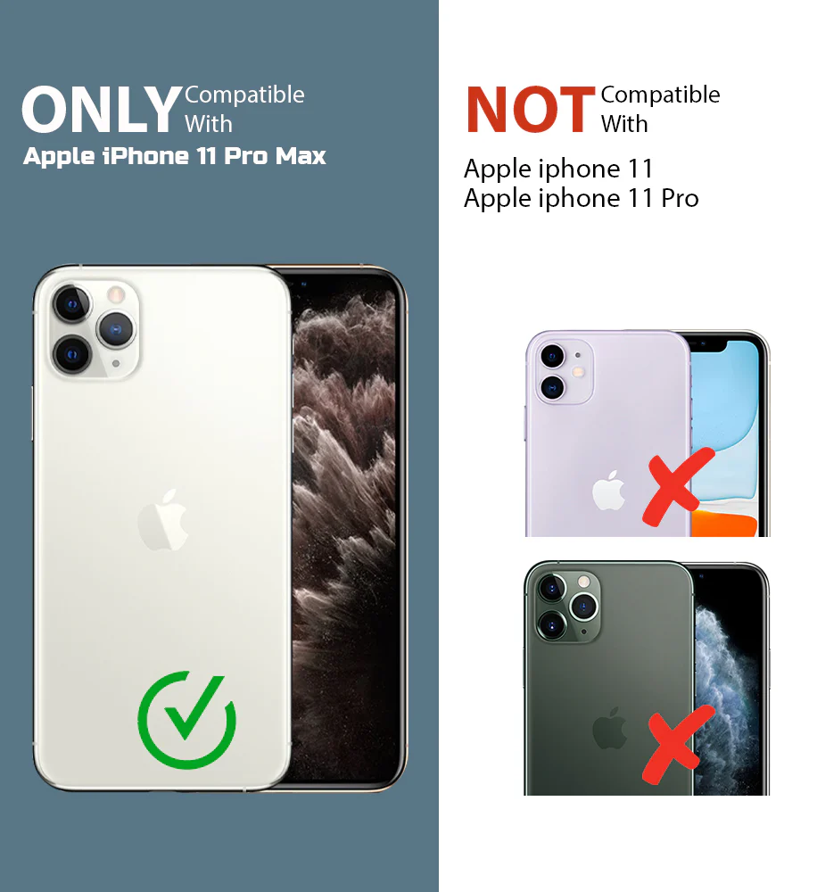 Crystal Clear Transparent Back Cover Case for Apple iPhone 11 Pro Max - Image 2