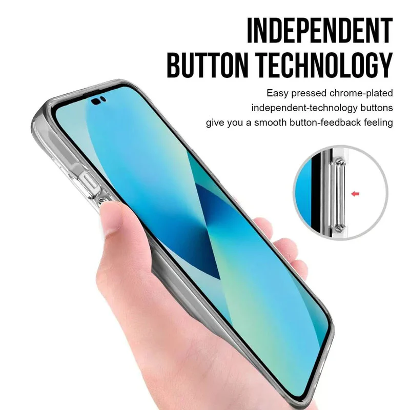 Crystal Clear Transparent Back Cover Case for Apple iPhone 14 - Image 7