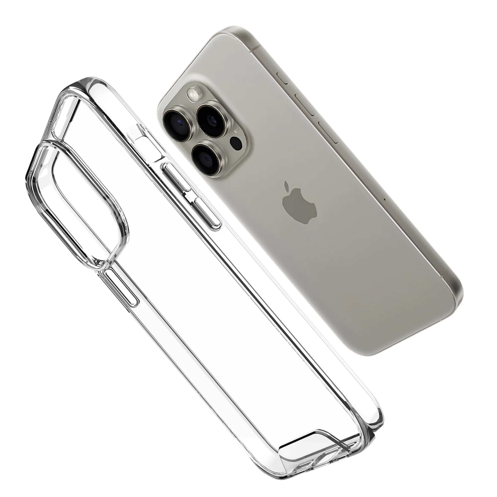 Crystal Clear Transparent Back Cover Case for Apple iPhone 15 Pro Max - Image 7