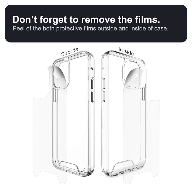Crystal Clear Transparent Back Cover Case for Apple iPhone X - Image 3