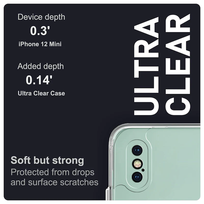 Crystal Clear Transparent Back Cover Case for Apple iPhone X - Image 8