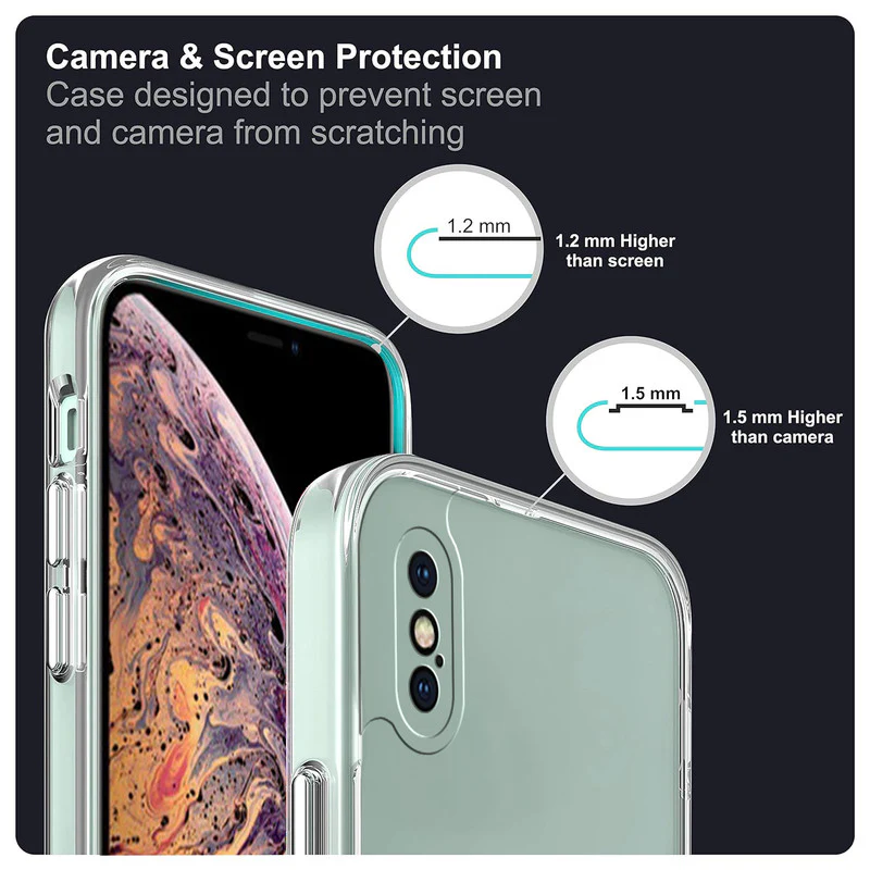 Crystal Clear Transparent Back Cover Case for Apple iPhone XS Max - Image 5