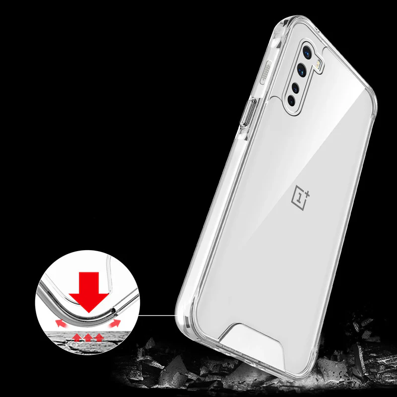 Crystal Clear Transparent Back Cover Case for Oneplus Nord - Image 6