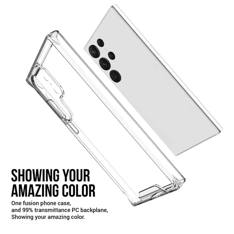 Crystal Clear Transparent Back Cover Case for Samsung S23 Ultra 5G - Image 7
