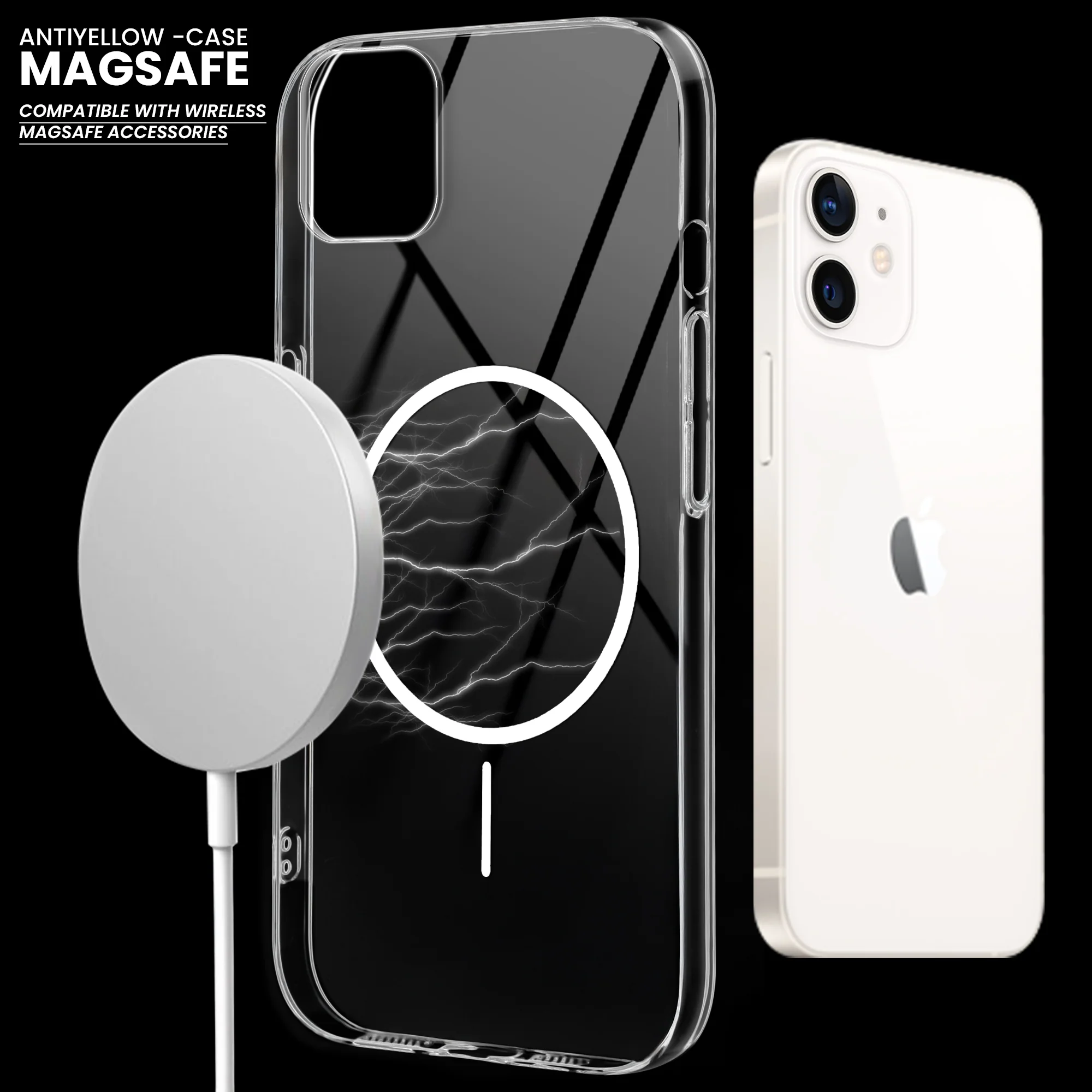 Crystal Clear Anti-Yellowing Wireless Charging Support Case For Apple iPhone 11 - Image 29