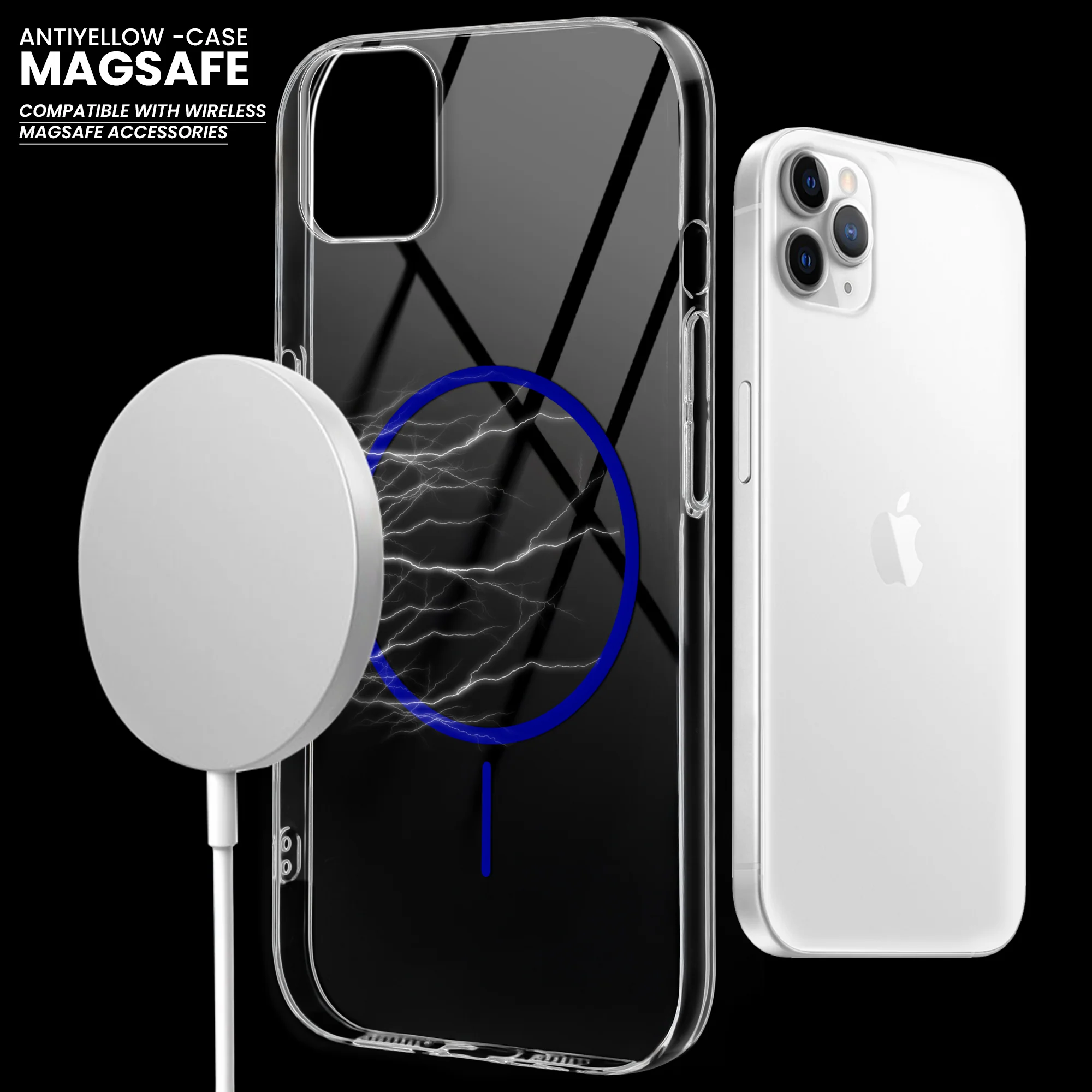 Crystal Clear Anti-Yellowing Wireless Charging Support Case Apple iphone 11 Pro Max - Image 22