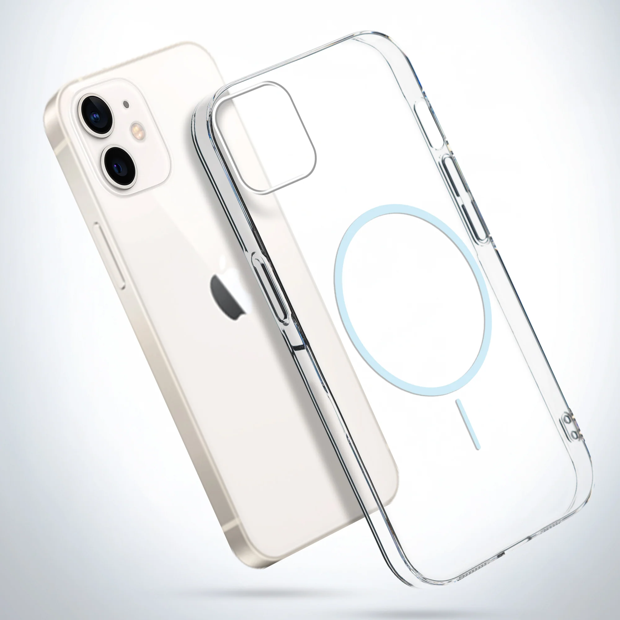 Crystal Clear Anti-Yellowing Wireless Charging Support Case For Apple iPhone 12 - Image 45