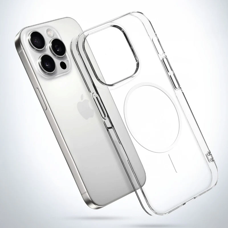 Crystal Clear Anti-Yellowing Wireless Charging Support Case For Apple iphone 12 Pro Max - Image 31