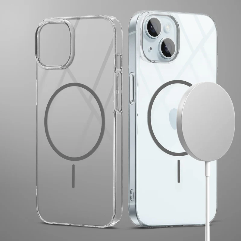 Crystal Clear Anti-Yellowing Wireless Charging Support Case For Apple iPhone 13 - Image 15