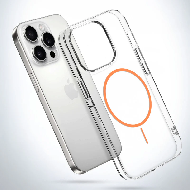 Crystal Clear Anti-Yellowing Wireless Charging Support Case For Apple iphone 13 Pro Max - Image 24