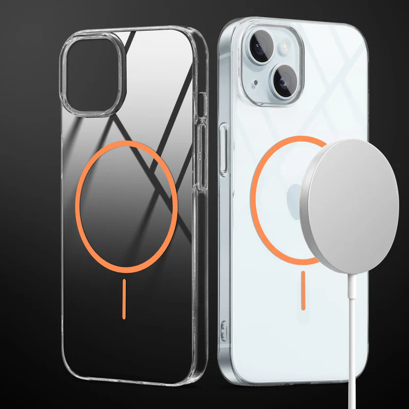 Crystal Clear Anti-Yellowing Wireless Charging Support Case For Apple iPhone 14 - Image 22
