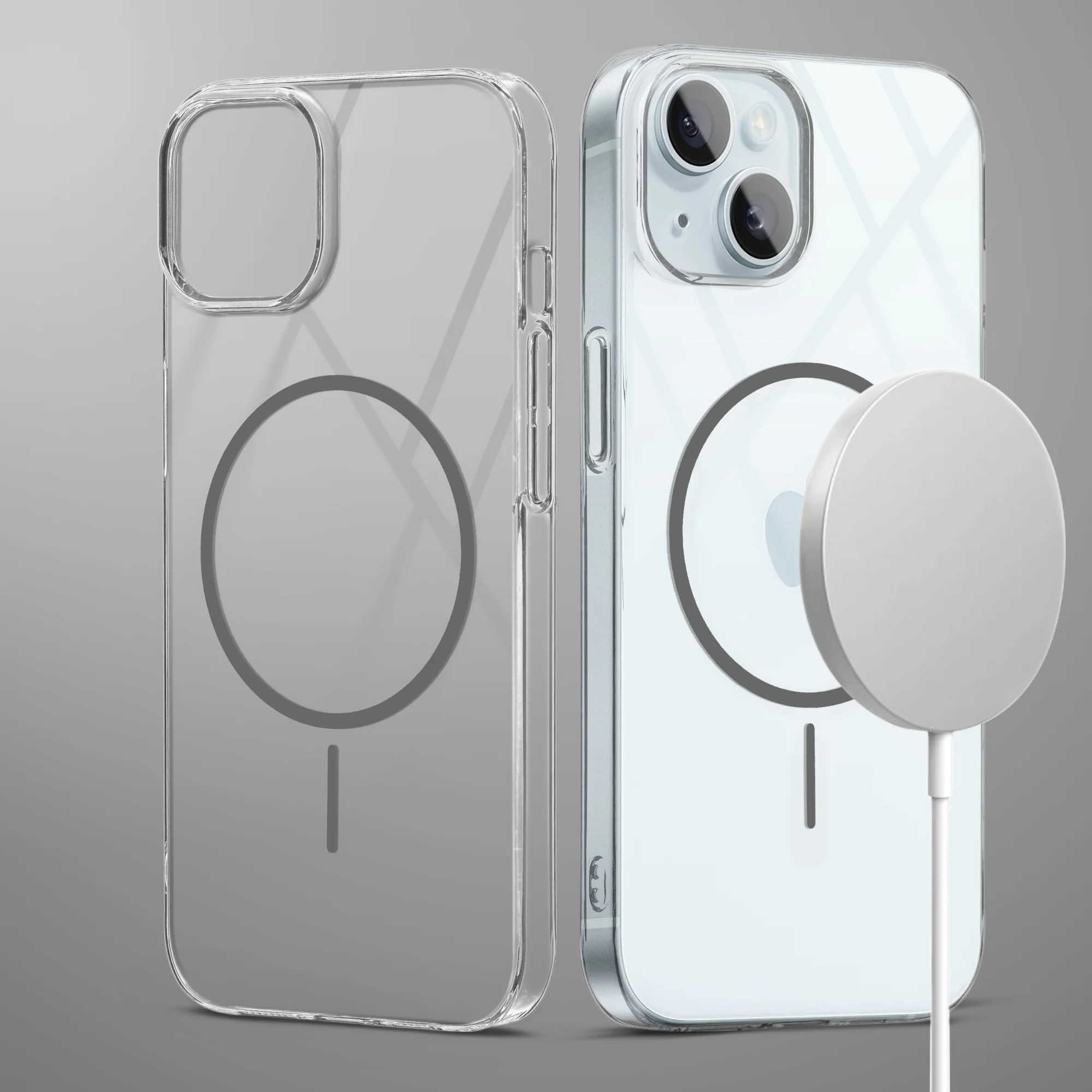 Crystal Clear Anti-Yellowing Wireless Charging Support Case For Apple iPhone 14 - Image 43