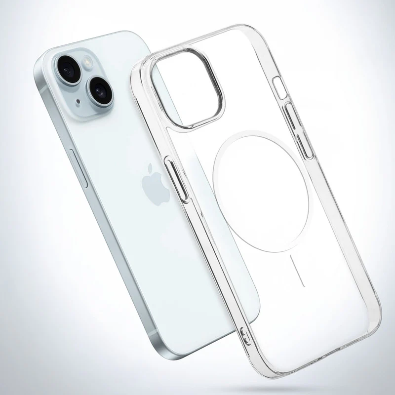Crystal Clear Anti-Yellowing Wireless Charging Support Case For Apple iPhone 15 - Image 38