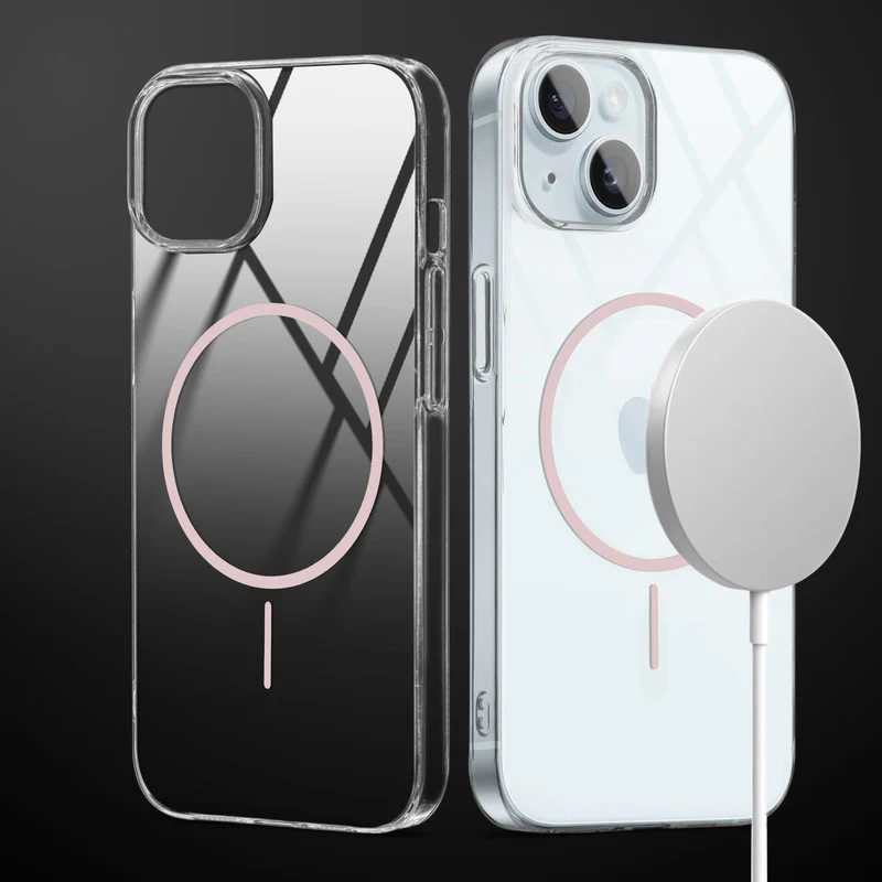 Crystal Clear Anti-Yellowing Wireless Charging Support Case For Apple iPhone 15 Plus - Image 15