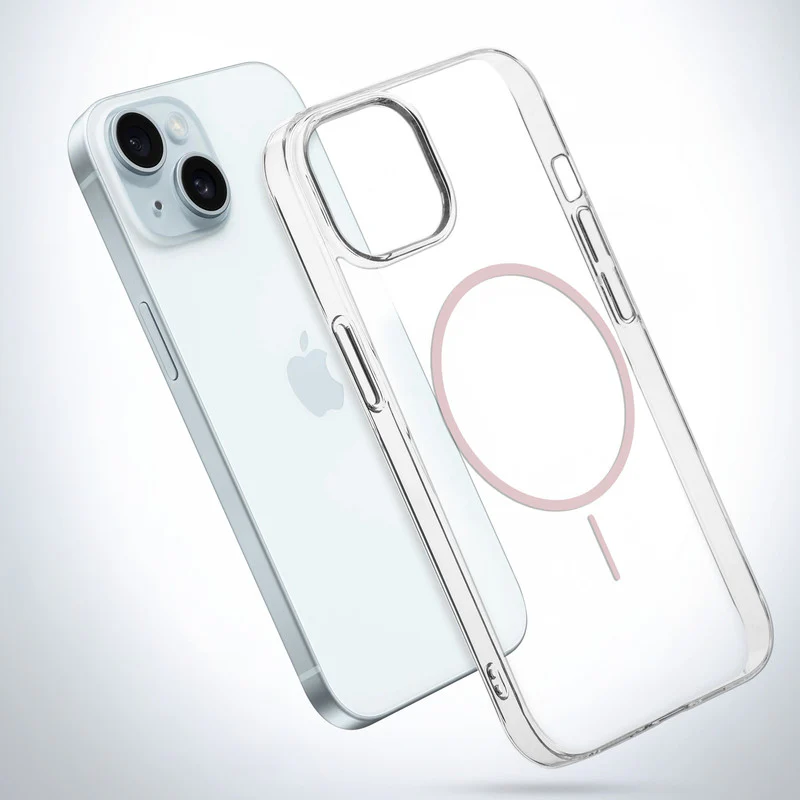 Crystal Clear Anti-Yellowing Wireless Charging Support Case For Apple iPhone 15 Plus - Image 17