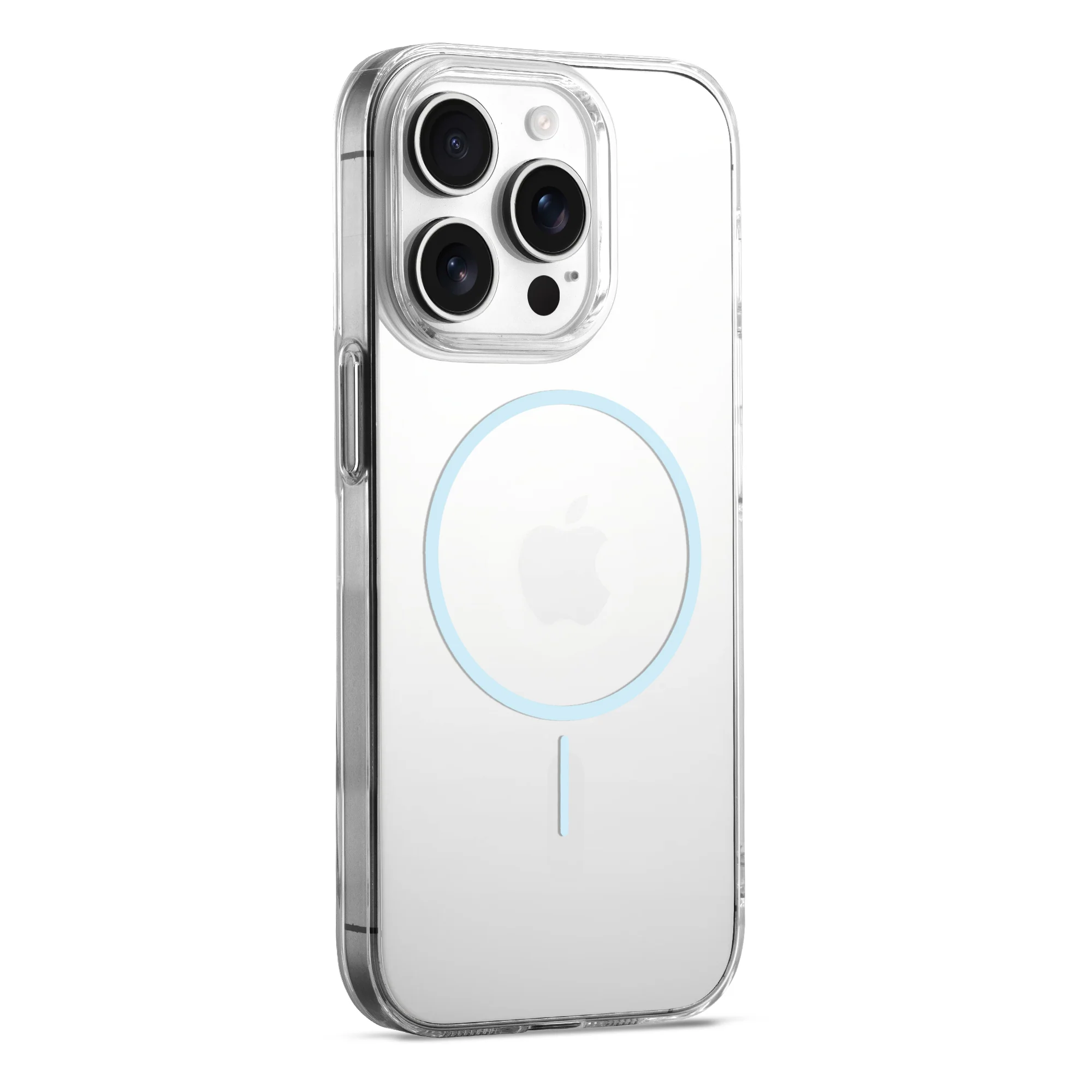 Crystal Clear Anti-Yellowing Wireless Charging Support Case For Apple iPhone 15 Pro - Image 46