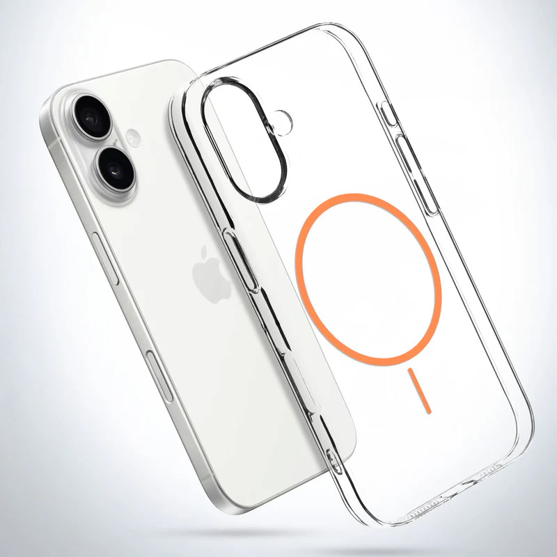 Crystal Clear Anti-Yellowing Wireless Charging Support Case For Apple iPhone 16 Plus - Image 24