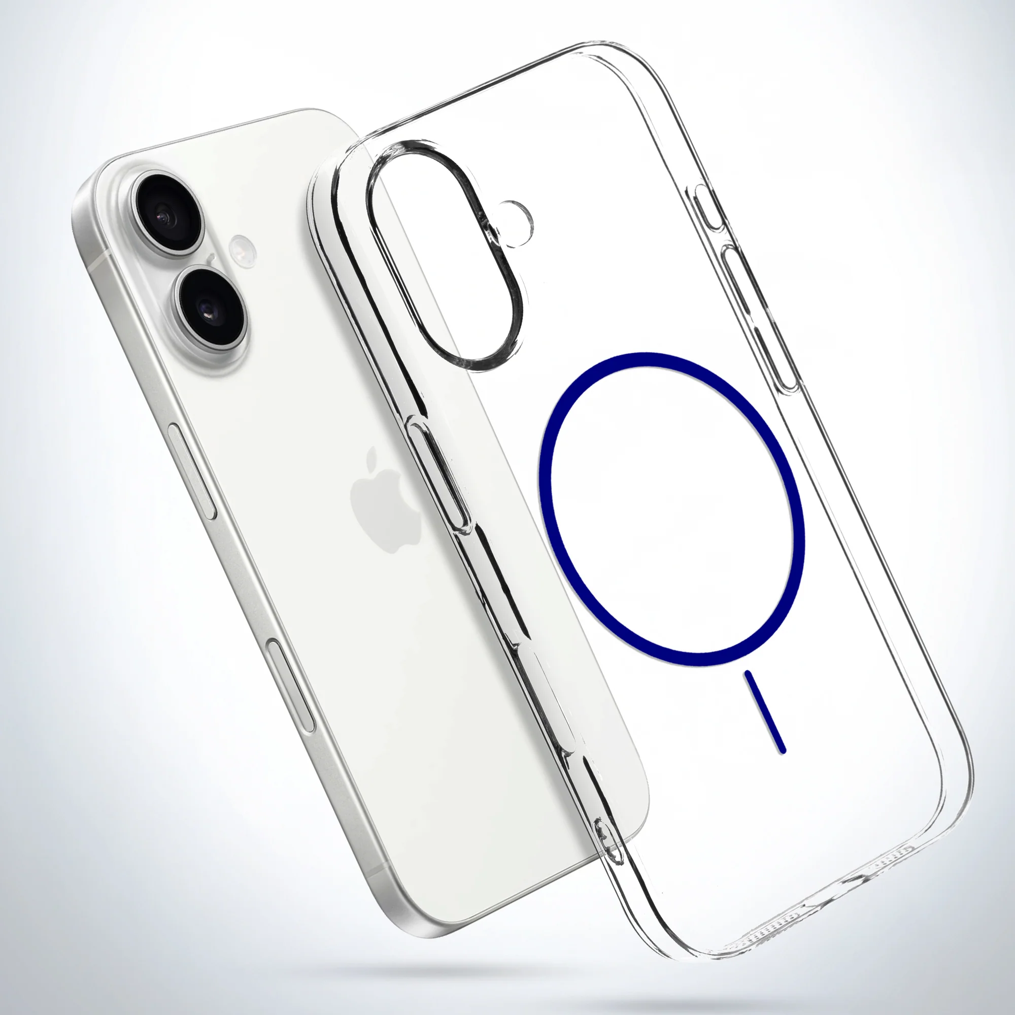 Crystal Clear Anti-Yellowing Wireless Charging Support Case For Apple iPhone 16 Plus - Image 52