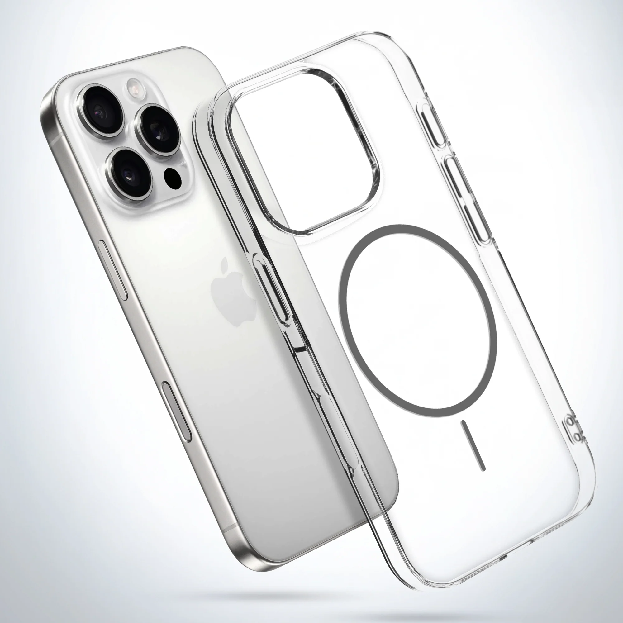 Crystal Clear Anti-Yellowing Wireless Charging Support Case For Apple iPhone 16 Pro - Image 31