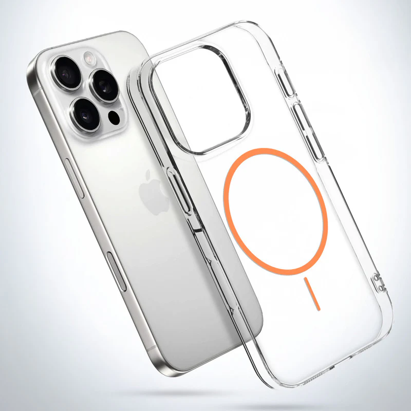 Crystal Clear Anti-Yellowing Wireless Charging Support Case For Apple iphone 16 Pro Max - Image 17