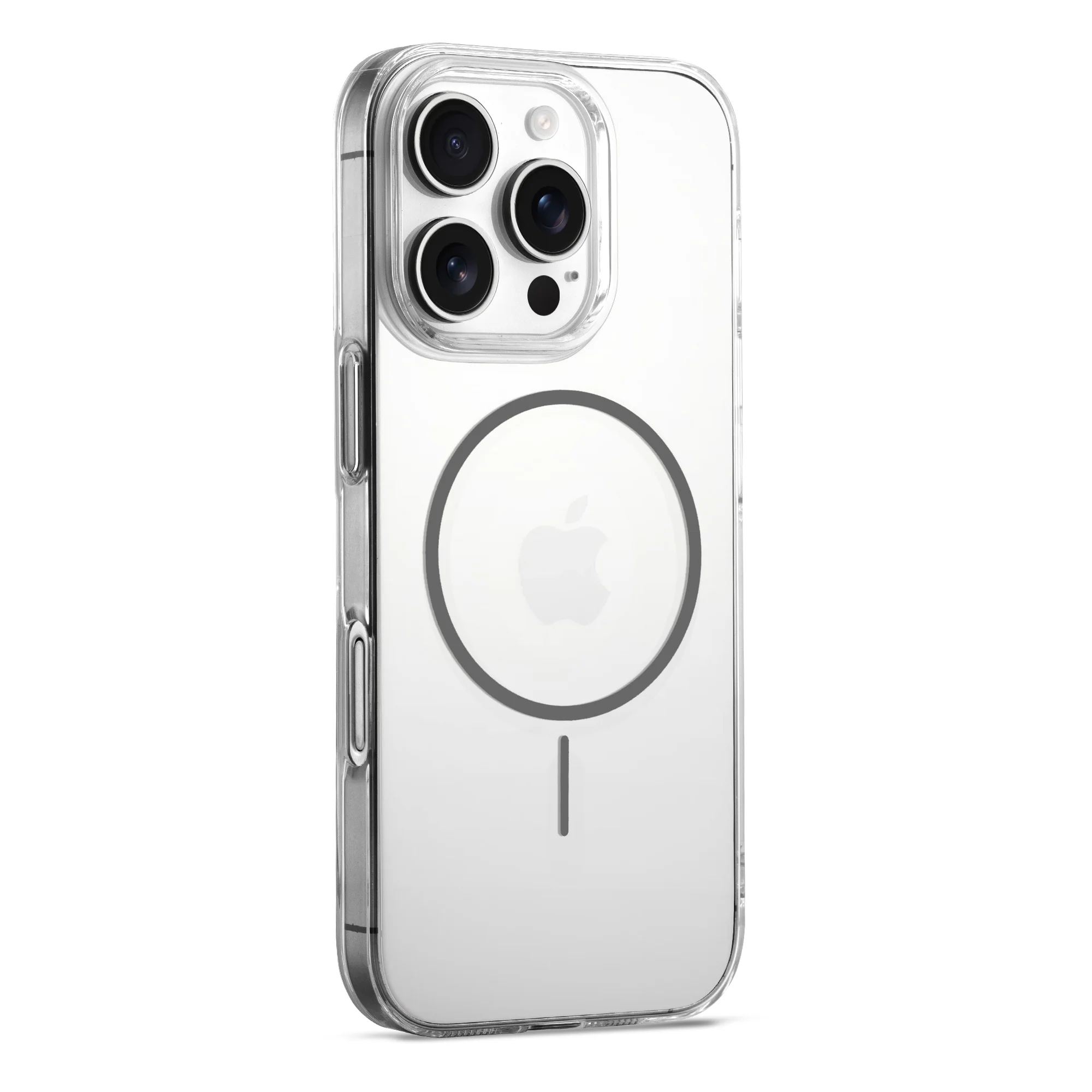 Crystal Clear Anti-Yellowing Wireless Charging Support Case For Apple iphone 16 Pro Max - Image 25
