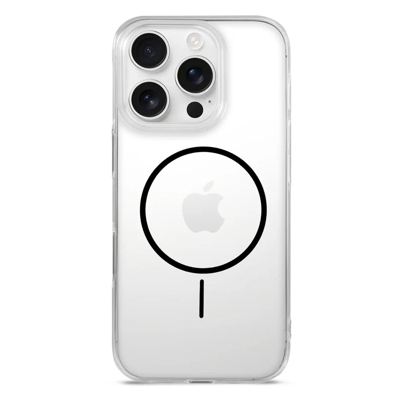 Crystal Clear Anti-Yellowing Wireless Charging Support Case For Apple iphone 16 Pro Max - Image 6