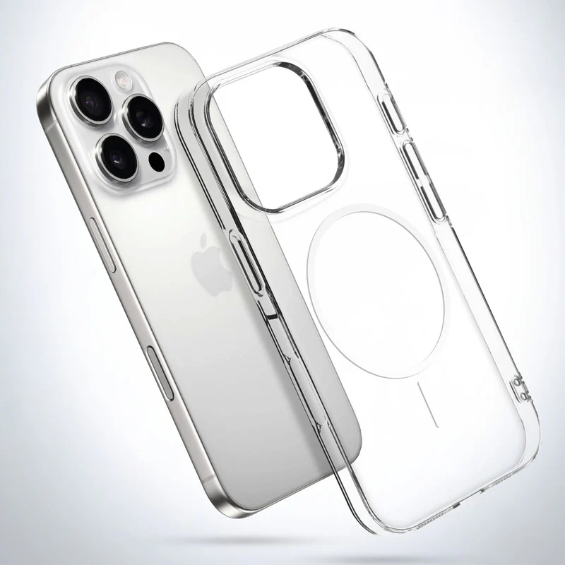 Crystal Clear Transparent Hard Back Anti-Yellowing Case with Wireless Charging Support Compatibility Phone Case For Apple iphone 16 Pro Max - Image 3