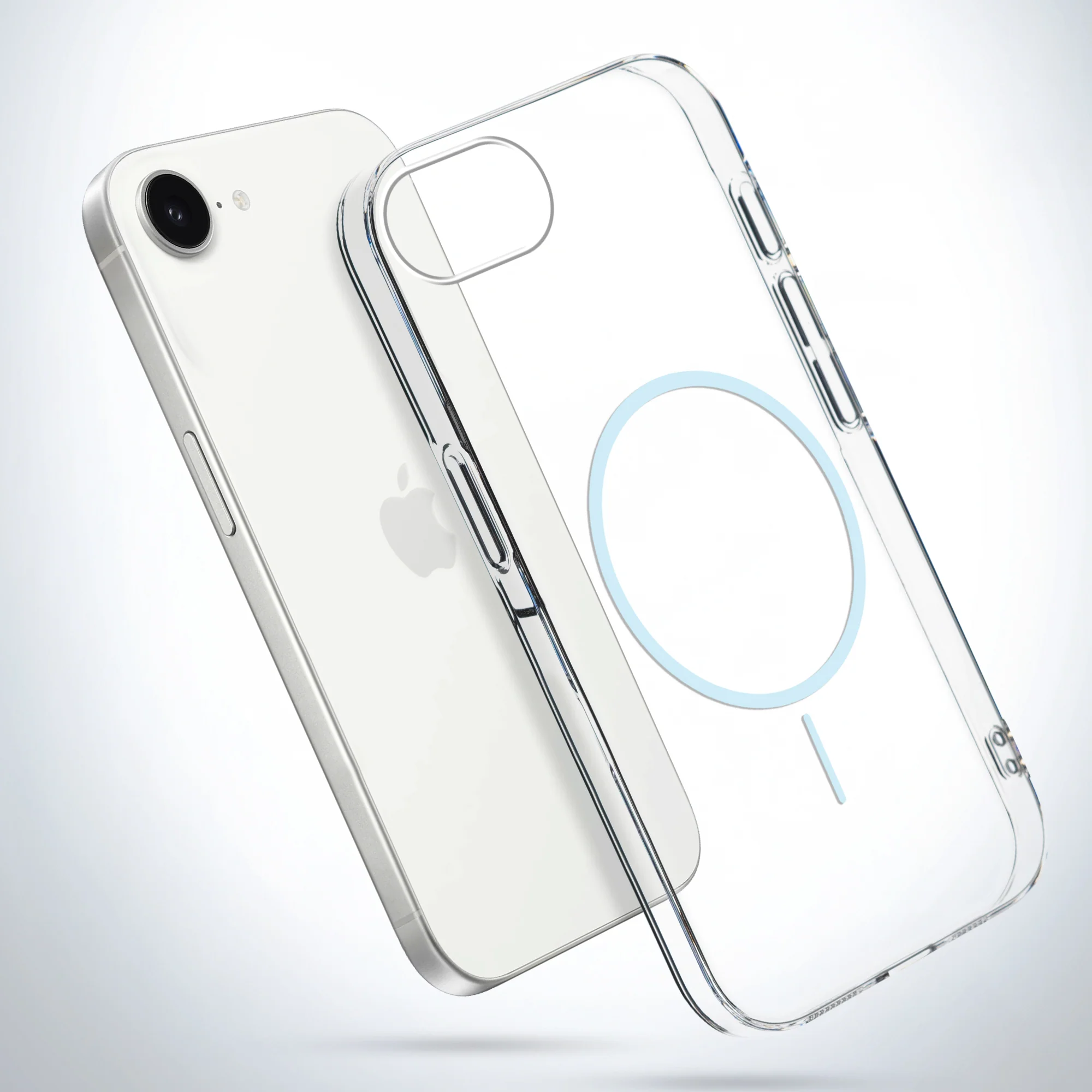Crystal Clear Anti-Yellowing Wireless Charging Support Case For Apple iPhone 16e - Image 31