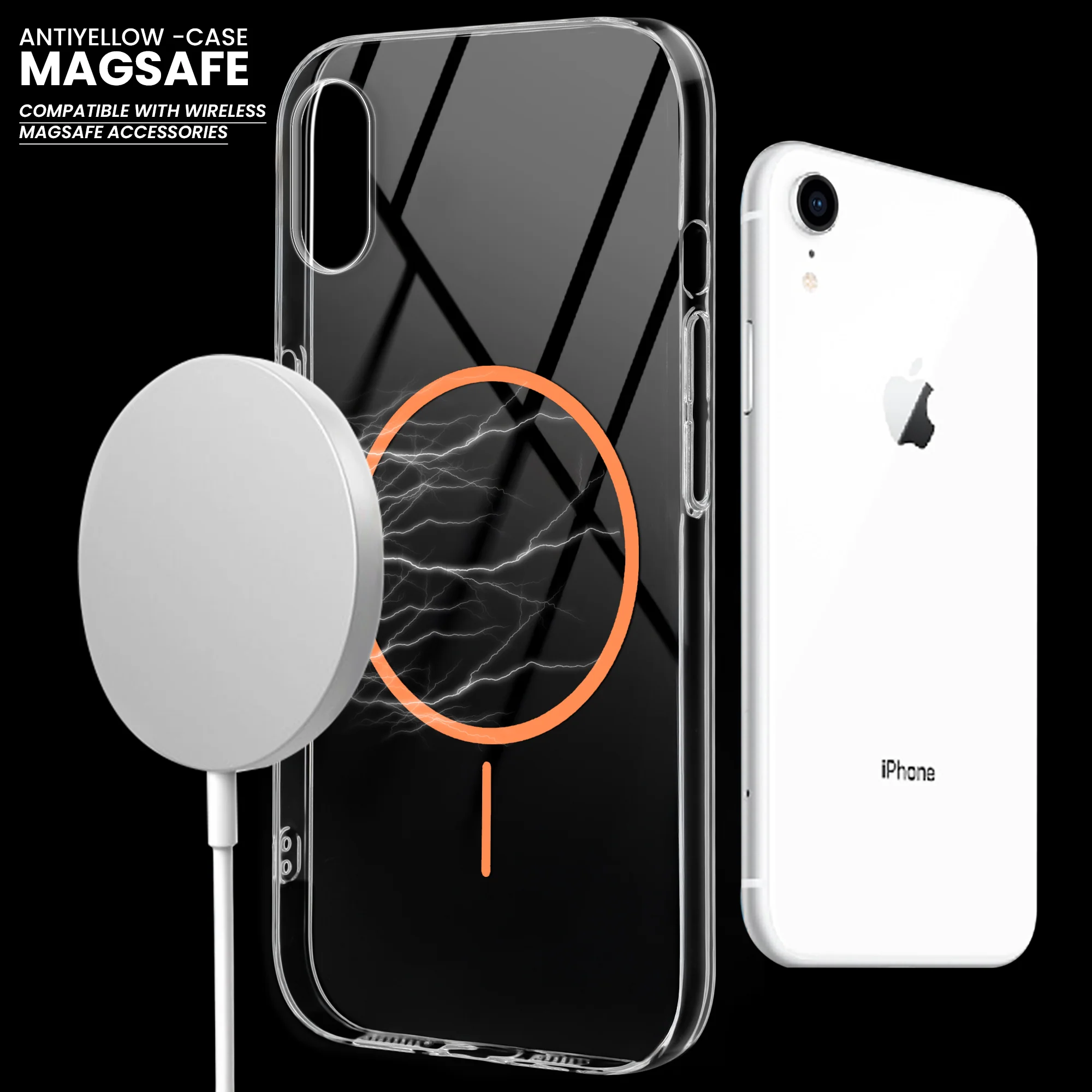 Crystal Clear Anti-Yellowing Wireless Charging Support Case For Apple iPhone XR - Image 29