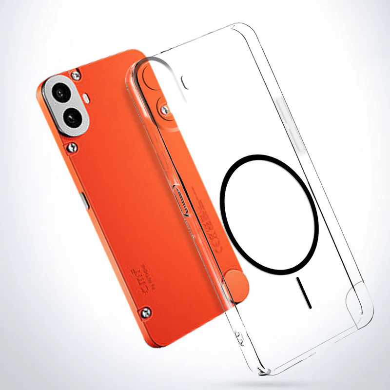 Crystal Clear Anti-Yellowing Wireless Charging Support Case For CMF Nothing Phone 1 - Image 45