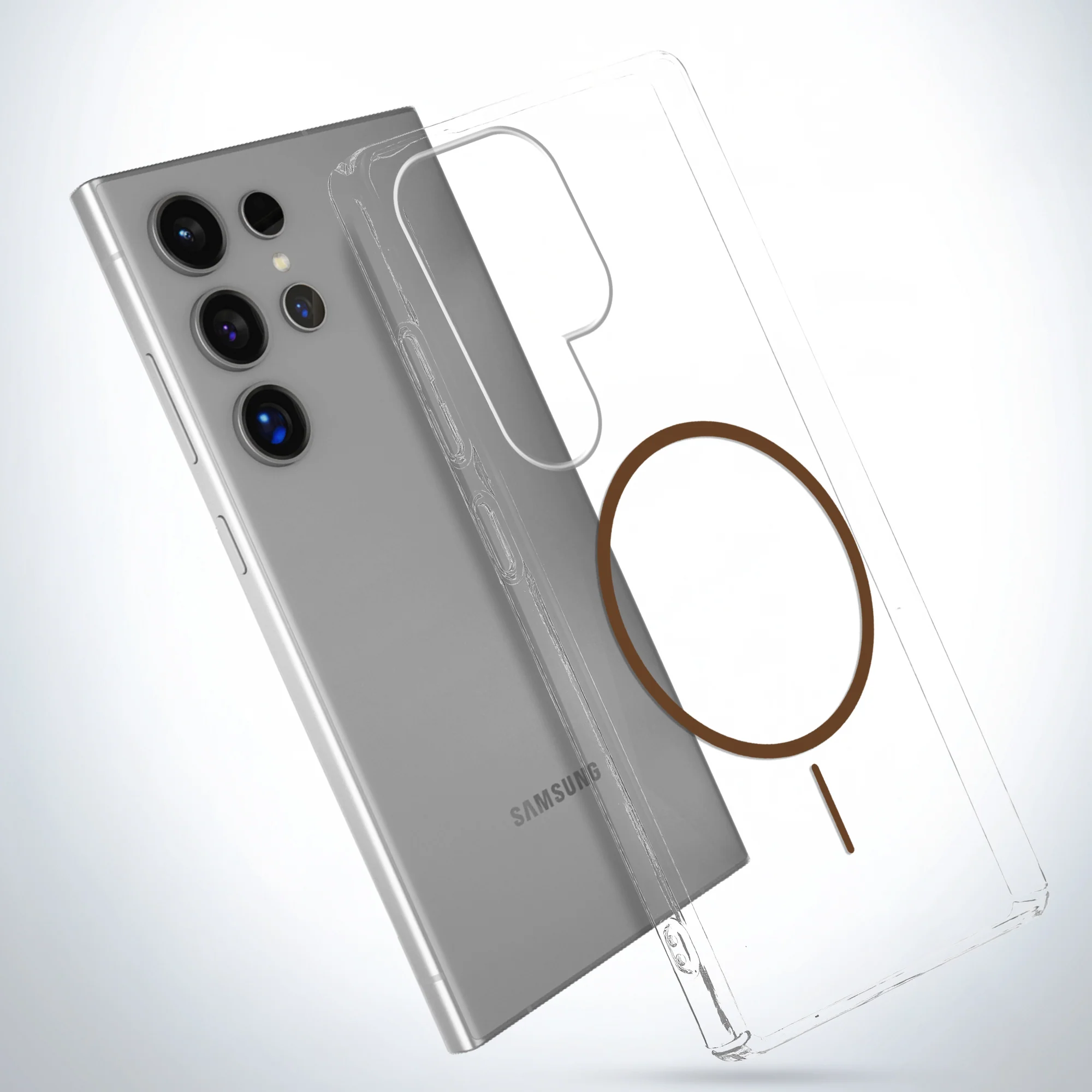 Crystal Clear Anti-Yellowing Wireless Charging Support Case For Samsung S23 Ultra 5G - Image 31