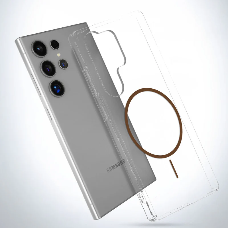 Crystal Clear Anti-Yellowing Wireless Charging Support Case For Samsung S25 Ultra 5G - Image 10