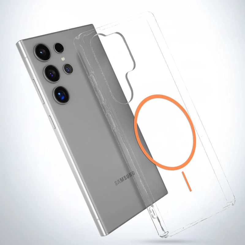 Crystal Clear Anti-Yellowing Wireless Charging Support Case For Samsung S25 Ultra 5G - Image 17