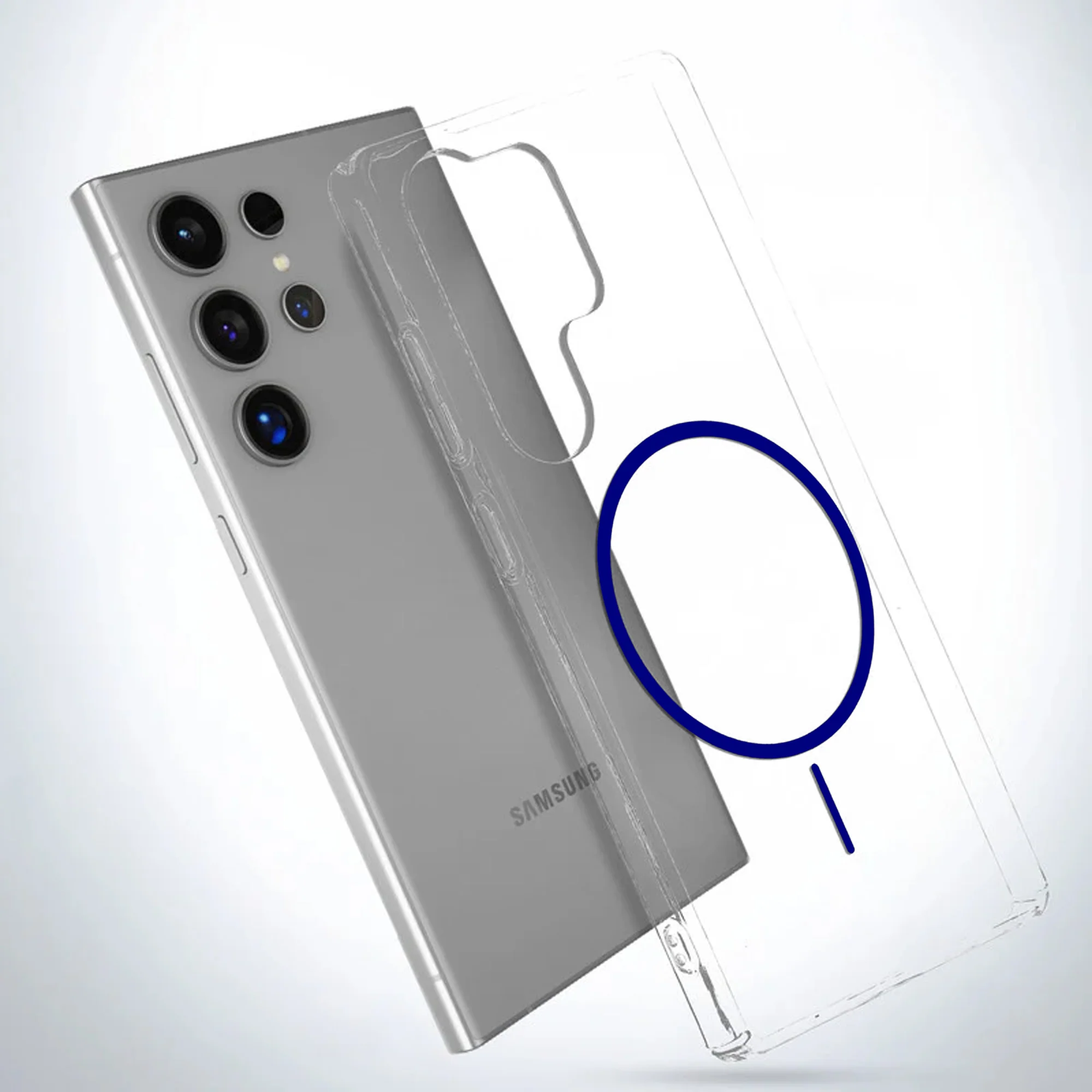 Crystal Clear Anti-Yellowing Wireless Charging Support Case For Samsung S25 Ultra 5G - Image 38