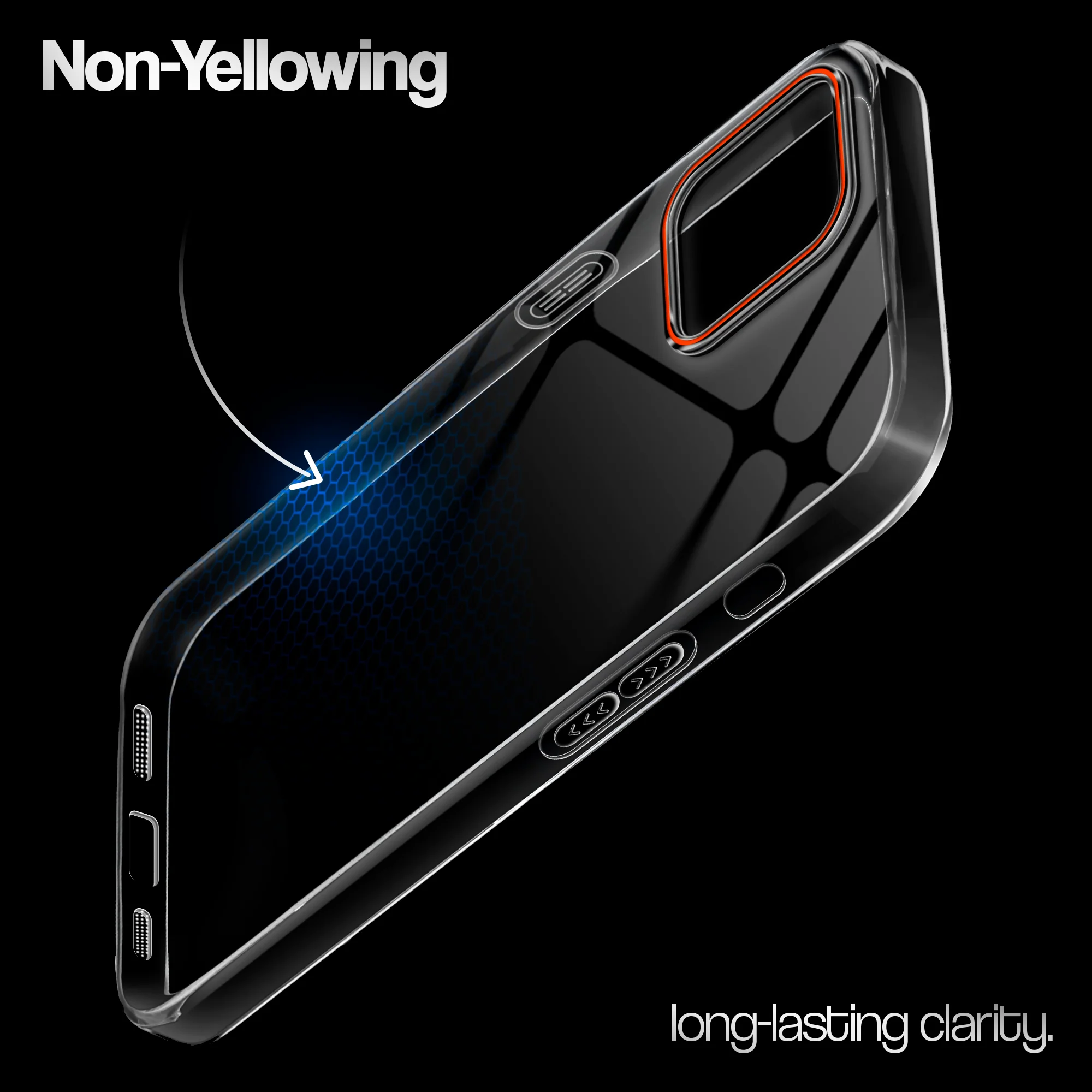 Crystal Clear Anti-Yellow Transparent Back Cover Case With Camera Ring Protection for Apple iPhone 11 - Image 13