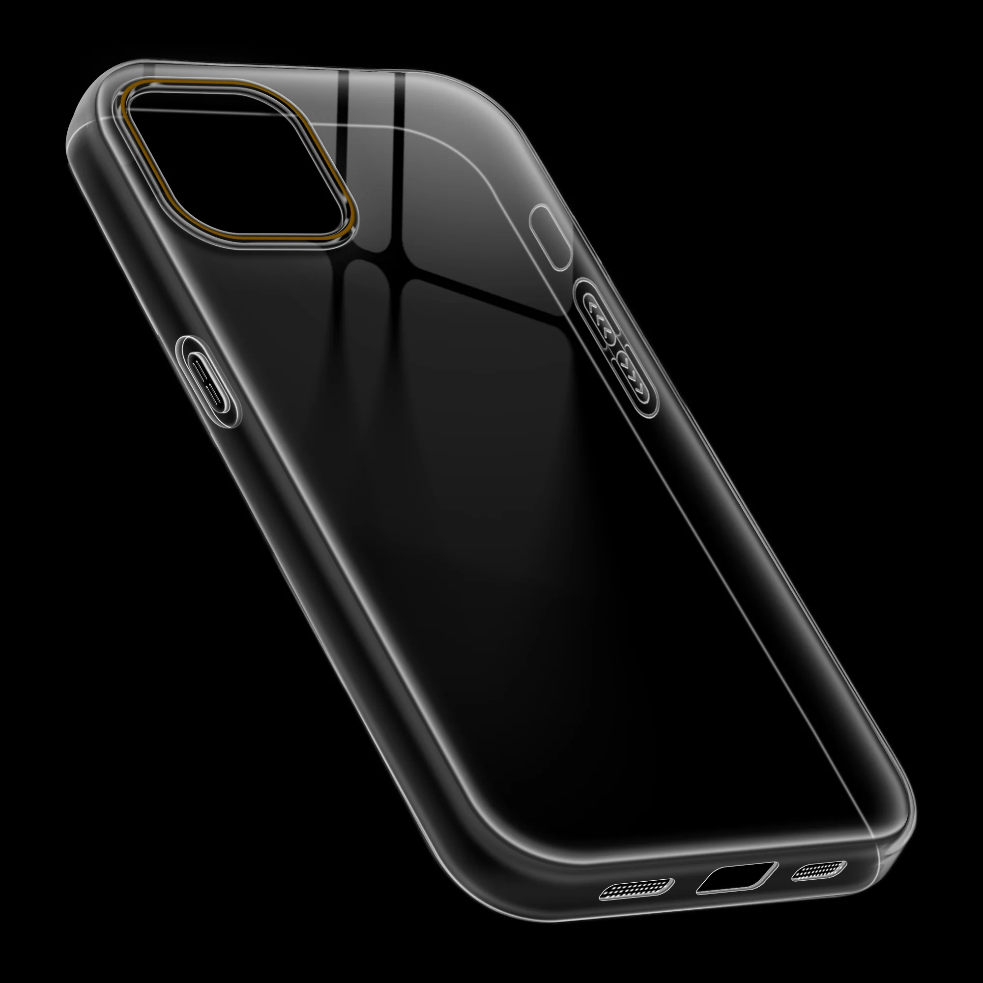 Crystal Clear Anti-Yellow Transparent Back Cover Case With Camera Ring Protection for Apple iPhone 12 - Image 11
